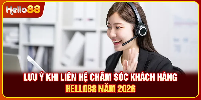 Lưu ý khi liên hệ chăm sóc khách hàng Hello88 năm 2026